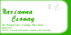 marianna csomay business card